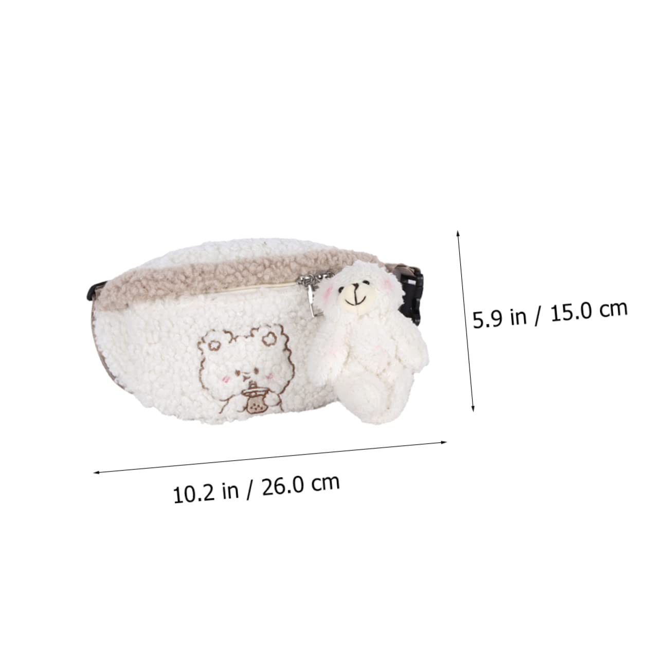 GALPADA Riñonera De Peluche Para Crossbody Billetera Para Niños Bolsa De Almacenamiento De Cintura Monederos Para Niños Cartera De Bolso Para Niñas Felpa