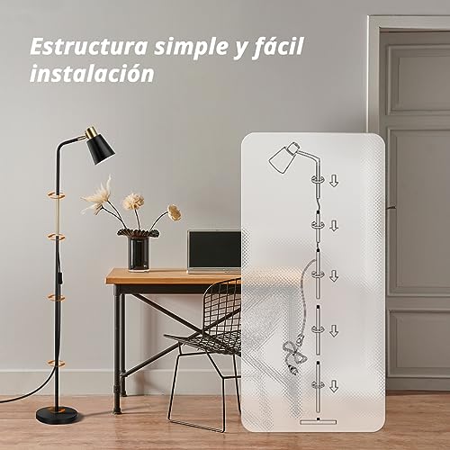 Lámpara de sofá de metal de alta calidad OUSFOT vintage de 230V E27 6
