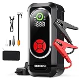 6000A Jump Starter with Air Compressor, Car Battery Jump Starter Portable (10.0...