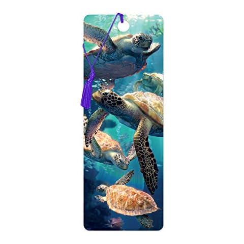 3D LiveLife Bookmark - Sea Turtle Swim from Deluxebase. A Sea Turtle Bookmark with lenticular 3D Artwork Licensed from Renowned Artist David Penfound Cover