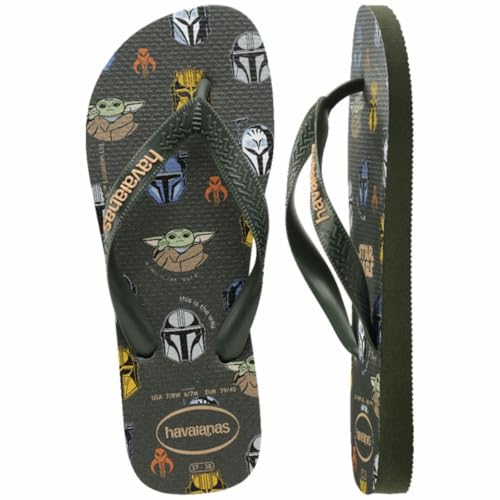 Chinelo Havaianas Top Star Wars Unissex (Verde Olive, BR, Adulto, Faixa Numérico, M, 41, 42)
