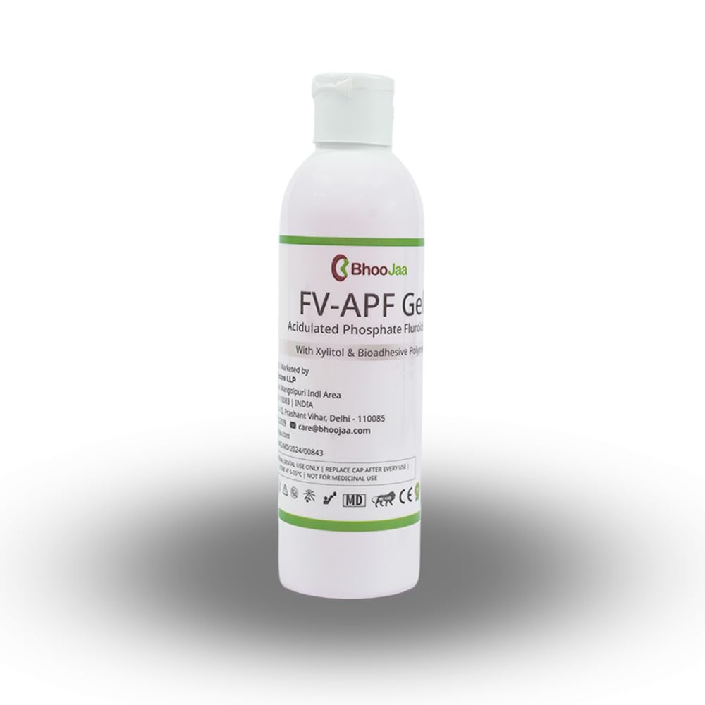 FV-APF Gel - Acidulated Phosphate Fluoride Gel With Xylitol & Bioadhesive Polymer | Enamel & Caries Prevention Gel for Dentists | Additional anti-cariogenic effect | 200g Pack of 1-image-37