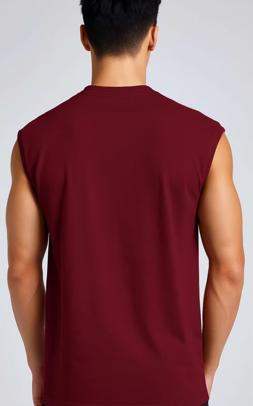 Image of JUARI BE A GENTLEMAN Men's Sleeveless Tank Top Premium Cotton Blend Muscle Fit Gym Vest | Casual Summer Shirt | Breathable & Lightweight Fitness Wear for Gym, Running & Daily Use