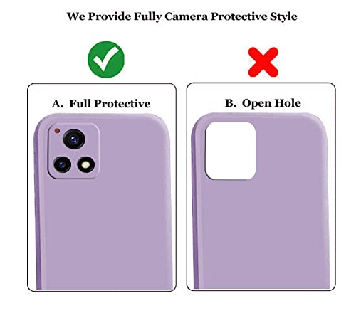 Image of A rtistque Back Cover Case for Vivo Y72 5G with Camera Protection | Shockproof TPU | Stylish Protective Design | Slim Fit | Ultra Matte | Vivo Y72 5G Back Cover - Purple