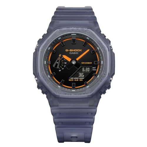Image of Casio G-Shock Smoke Light Analog-Digital Blue Resin Watch GA2100K-2A