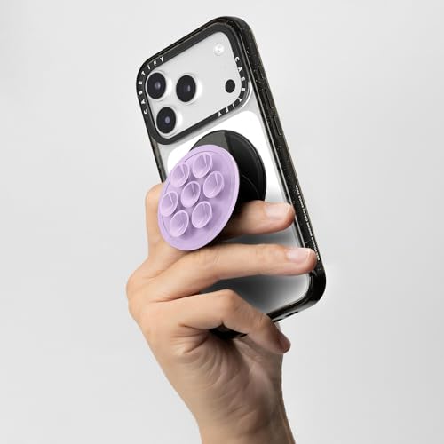 Soporte Grip Stand compatible con Magsafe ultra delgado color lavanda 7