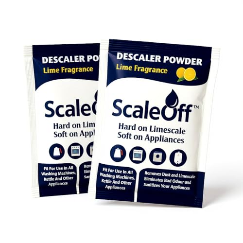 ScaleOff™ Universal Descaler Powder – Pack of 2 (100g Each) | Multi-Appliance Cleaner for Washing Machines, Dishwashers, Kettles, Boilers & Coffee Makers | Removes Limescale & Odour