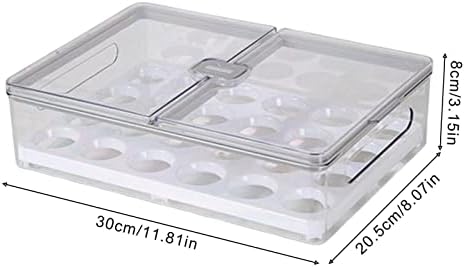 Egg Holder Egg Boxes Fridge Storage Egg Holder Tray Transparent Egg Holder Storage Container For Fridge Organisers Kitchen Storage Containers Market Farmers Home