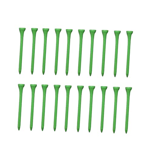 Hemobllo 7cm Golf Tees Wood Material 100pcs Protective Outdoor Tees Tee Pads for Accuracy Distance