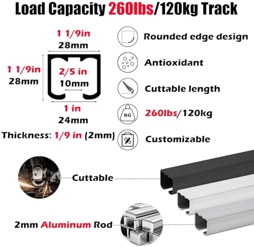 Adjustable Art Gallery Hanging System Kit, 6.6ft Ceiling & Wall Mount, 2m Rail & Cord, Perfect for Home & Hotel Decor, Durable Picture Hanging Solution