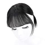 [ACCENTUE LA FORME DU VISAGE] Adapté à toutes les formes de visage, ce postiche à frange aide à modifier les joues et à accentuer la forme unique de votre visage.