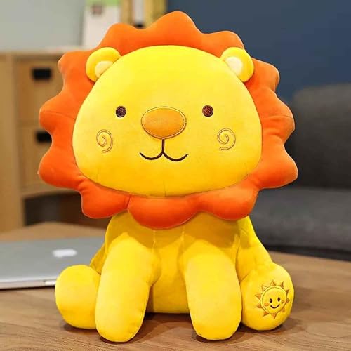 Image of DearJoy Sunflower Lion Soft Toy - Yellow, 32Cm