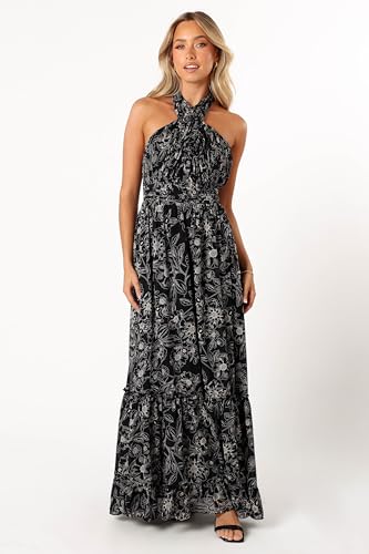 Image of Petal & Pup Women's Lennon Halterneck Maxi Dress