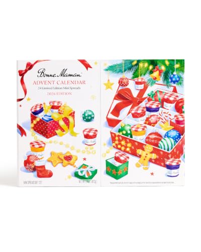 Bonnie Maman Advent Calendar 2022 with mini fruit jams and spreads assorted