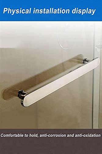 Poignée de porte de douche de rechange en inox poli pour paroi vitrée luxe - 4