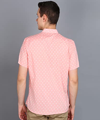 Image of BLOCKS OF INDIA Cotton Hand Block Print Half Sleeves Summer Shirt for Men