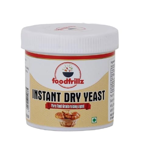 Image of foodfrillz Instant Dry Yeast, 40 g | Active dry yeast for baking