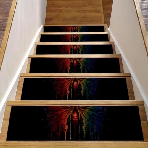 Tapis d'escalier antidérapants anti-glisse marches bois intérieur réutilisables x15