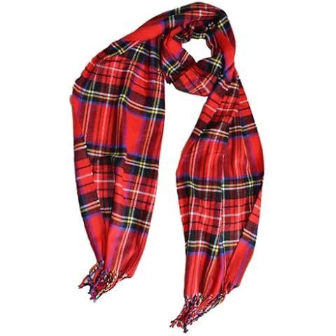 KGM Accessories Super Soft Tartan Cashmere Scarf Cover