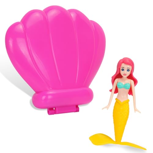 VReder Pool Diving Toy, Mermaids Diving Swimming Pool Accessories Kids Toys, Underwater Pool Training Little Mermaid Summer Party Supplies Water Toys for Aged 5+ (Pink Box Yellow 1Pcs)