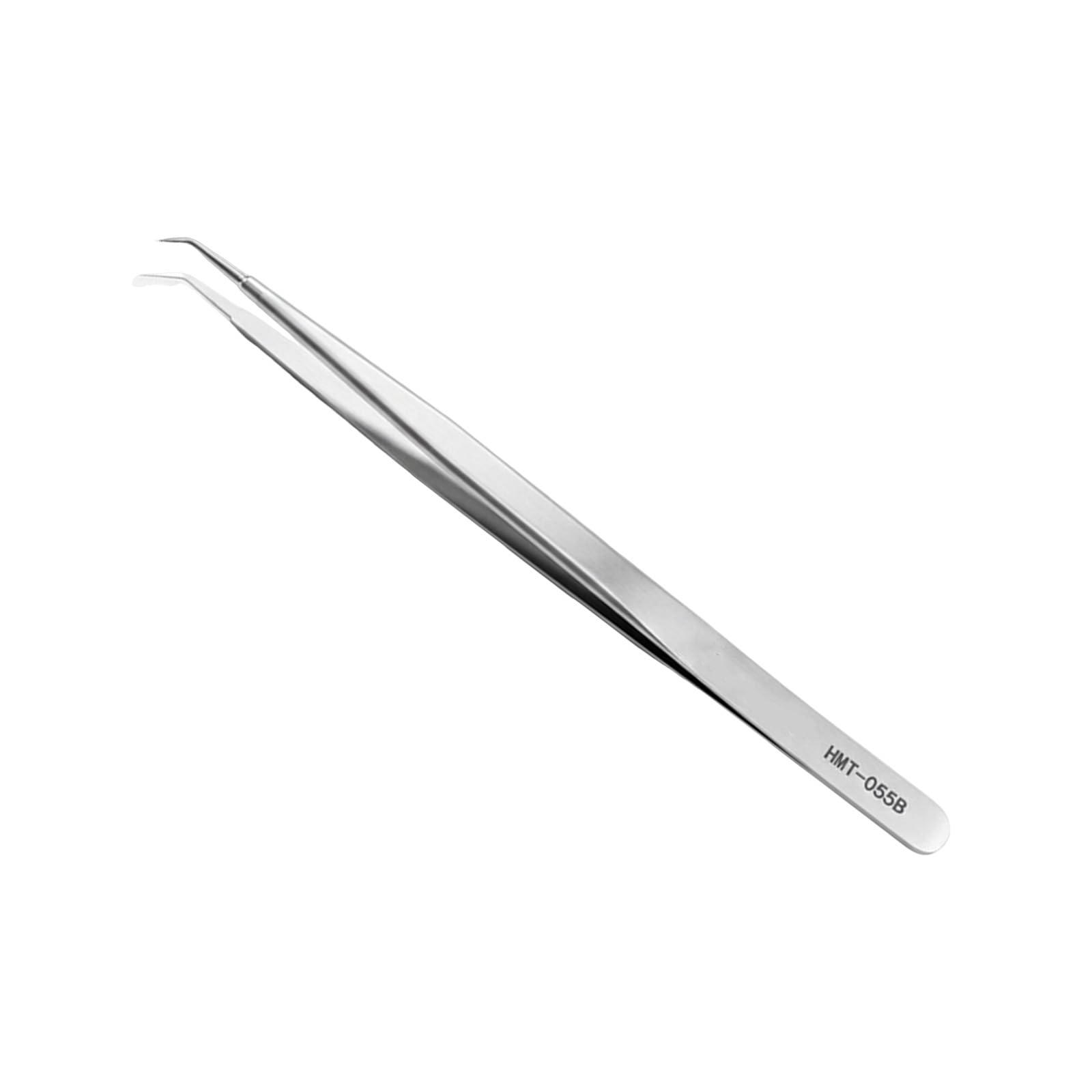 Msioytog Curved Tip Pcb Maintenance Tweezers 14 Cm Fine Tip Hand Tool For Tiny Part Pickup, Workshop Tasks And Detail Work Tweezer Electronics Tweezers Pcb Work Tiny Parts Pickup Pin Positioning Narrow Space Detail Hand