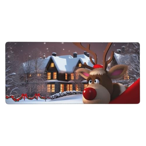 Tapis de souris de jeu grand format : le tapis de bureau de Noël XXL idéal pour offrir