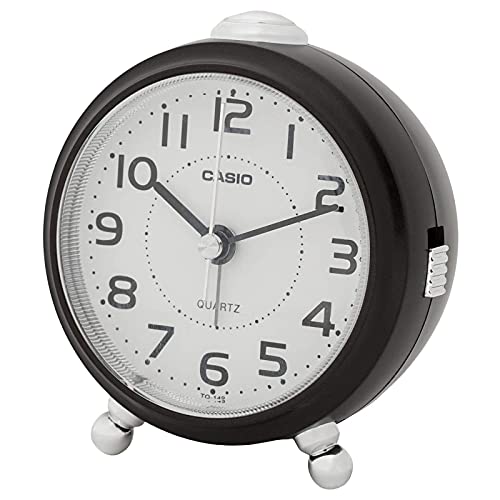 CASIO(カシオ) 目覚まし時計 置き時計 ダークブラウン 茶 アナログ 小型 スヌーズ ライト TQ-149-5JF
