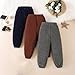 3-Pack Boys Fleece Lined Corduroy Sweatpants Warm Winter Elastic Waist Athletic Track Pants with Pockets for Girls 2-7 Years