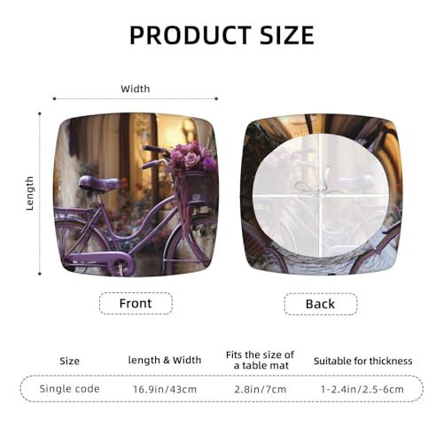 Housse de chaise violette extensible : la solution idéale contre les taches et l'usure - 6