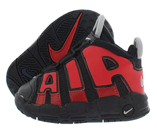 Nike Baby Boy's Air More Uptempo (Toddler) Black/University Red/Midnight Navy/White 6 Toddler M