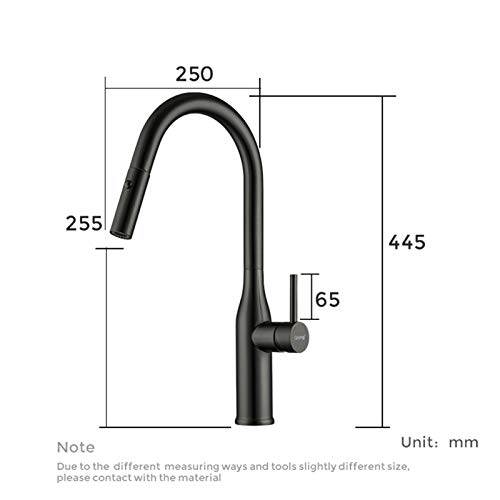 Grue mitigeur de cuisine cascade avec douchette extractible design C - 7