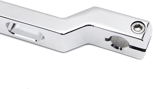 Miniatura 7 de Dreamseek Palanca de cambio de talón y dedo del pie para motocicleta + Estribera para Harley FL SoftailTouring, Road King, Street GlideTri Glide