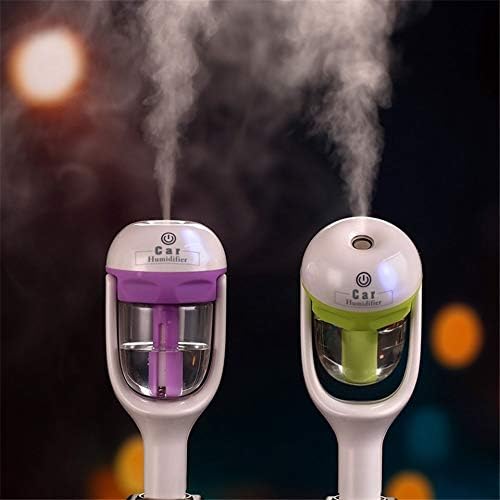 Mini Air Purifier for Car, Freshener Car Air Humidifier Steam Air Purifier Aroma Diffuser Essential Oil Aromatherapy Diffuser Auto Mist Maker Sprayer for Scent Car, Truck (Purple)