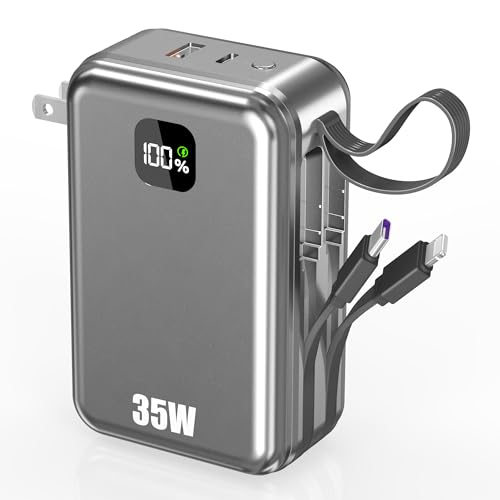 Feidyns 27000mAh Portable Charger with Wall Plug, 35W Fast Charging