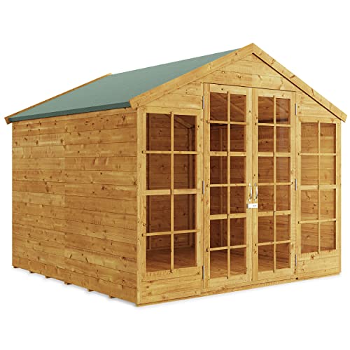 BillyOh Summerhouse Log Cabin 8 x 8 Wooden Garden Storage Shed Summer House Harper Apex Summerhouses...
