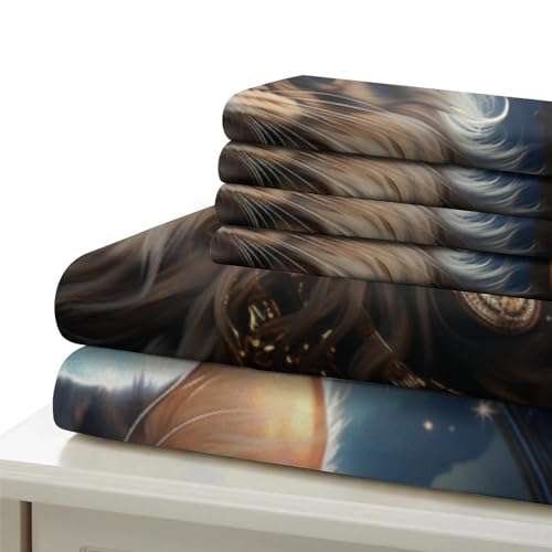 Parure de lit chat 200x200 avec housse de couette microfibre respirante - 6