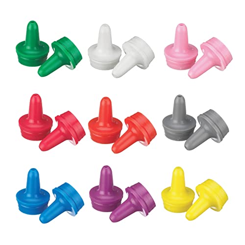 Wheaton 242428 Yellow Polyethylene Dropping Bottle Tip for 15-415 Screw Cap and 7-15mL Dropper Bottle, 15mm Diameter (Case of 100)