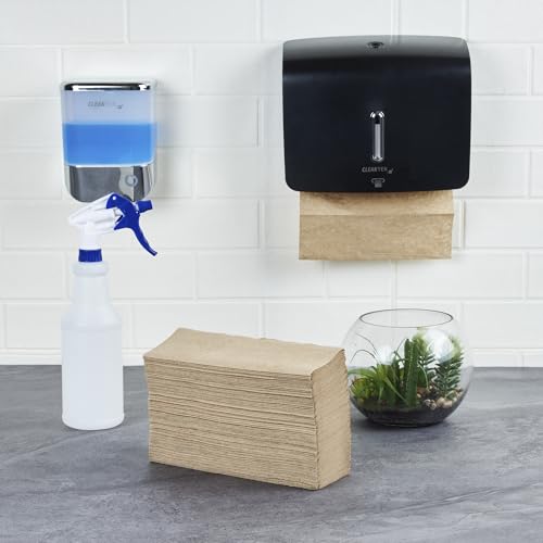 Image of Restaurantware-Paper Towels M Fold 9.5 x 9.25 Inch 4000 Commercial Paper Towels Multifold Hand Towel 1 Ply Dispensers Sold Separately Kraft Towel With Full-Dot Embossing