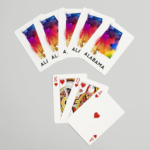 Baraja de Poker 52 Cartas Alabama Acuarela miniatura 7