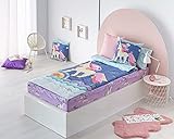 No incluye relleno Saco Nórdico Infantil de Algodón con Cojín de Regalo Modelo Unicornio Ideal para Camas Nido o Literas de 90cm