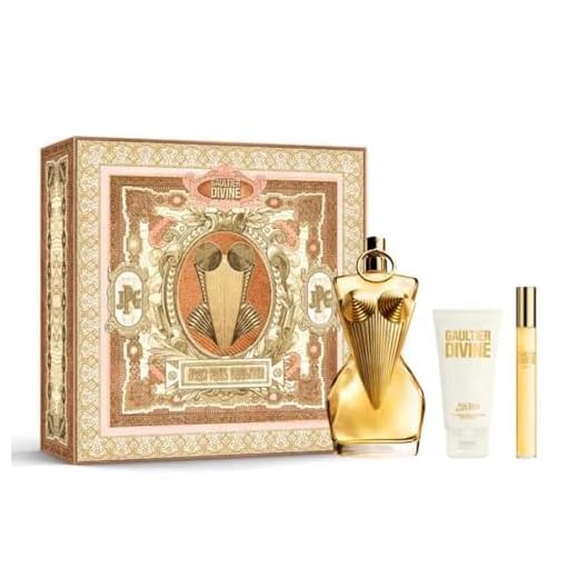 Gaultier Divine by Jean Paul Gaultier for Women - 3 Pc Gift Set 3.4oz EDP Spray, 0.3oz EDP Spray Mini, 2.5oz Body Lotion