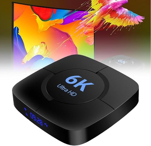 HD 6k TV Box, Smart TV Box, 4gb + 32gb, Dualwifi (2.4ghz/5ghz) Arm De Cuatro Núcleos, Multi-Pantalla Interactiva, Deboue/denoising/Alto Rango Dinámico, Ethernet De 100m, HDR + High Co, 4G+32G