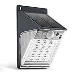 Wireless Security Camera Outdoor, Solar Battery Powered Cam with 15LED Motion Sensor Garden Lights, 1080p with Night Vision, Weatherproof Cameras Support Cloud & Max 128GB SD Card