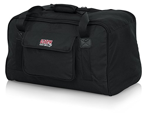 Gator Cases Heavy-Duty Speaker Tote Bag for Compact 10" Speaker Cabinets; Fits QSC K10, Yamaha DXR10 and more (GPA-TOTE10) , Black