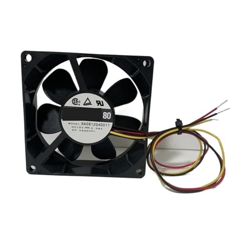 Ventilateur 80 CC 9A0812G4D011 12V pour refroidissement de boîtier PC