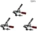 Wenheww 3Pcs Toggle Clamp, 180kg/396LB Holding Capacity Quick Release Vertical Toggle Clamps, 45# Steel Zinc Plated Antislip Red Hand Tool, CS-102-B Quick Release Tool for Woodworking