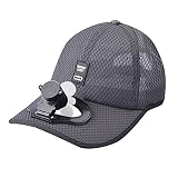 Sommer Outdoor Solar Sonnenenergie Hut Kappe,Ventilator Kappe, Sonnenschutz Kappe Kühler Lüfter Ventilator Baseball Cap für Outdoor Sport