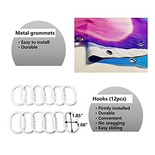 Traditionelles afrikanisches schwarzes Damen-Portraitbild Polyester Duschvorhang-Set – Bild 7