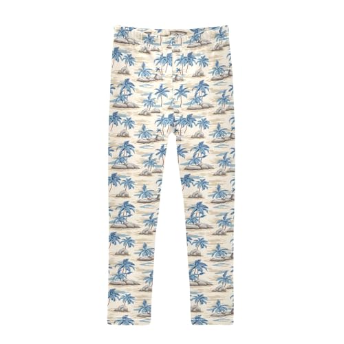 Palm Stone A Girls Leggings Athletic Pants Tights Stretch Bottom