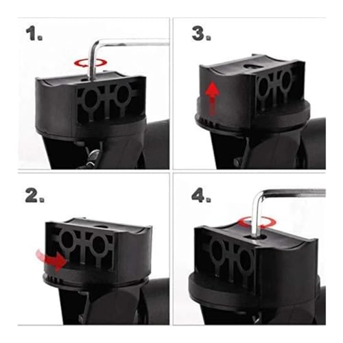 Espejos retrovisores universales para moto y espejo lateral UTV ATV de 2 pulgadas 4